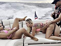 Kali Roses Big Butt Gets Pounded on Yacht