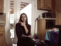 Brunette chick Vanessa Vega drops her panties for interracial sex