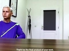DIRTY SCOUT 210 -  Super Blonde Twink Sucks A Dick During His Job Interview