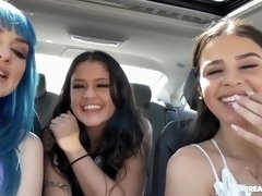 Amazing group sex with hot ass pornstars Jewelz Blu and her friends