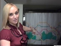Fucking all over the house with natural tits babe Kate England
