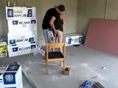 horny worker fucks a teen girl on a construction site and creampie sweet pussy (free