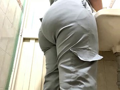 Psychiatric hospital nurse pees on big ass