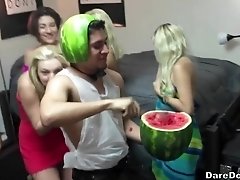 Kylie Sinner fucks multiple guys at a college group sex party