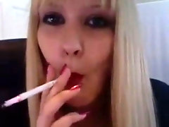 smoking fetish blonde