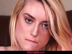 Karups - Strawberry Blonde Teen Katra Collins Masturbates Pussy
