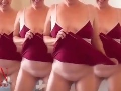 Five beautiful girls (video illusion) are dancing for you. They lure you to become my friend, watch