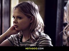 Coco Lovelock, Brad Newman, and Haley Reed Ride Mr. Russells Big Cock to Settle