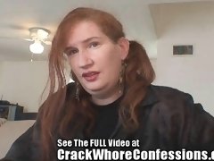 Redhead young shemale cutie talks some dirty for the camera
