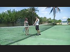 Tennis players take a break and fuck