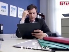 BumsBuero - July Johnson Busty German Teen Secretary Hardcore Pussy Fuck With New Boss - LETSDOEIT